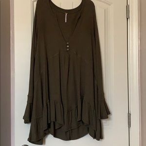 Free People Green Tunic